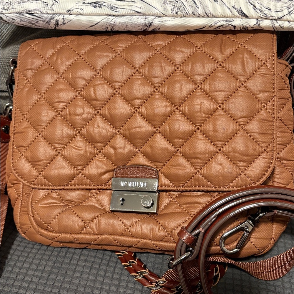 ** Flash Sale!! MZ Wallace Tan Quilted Crossbody Bag